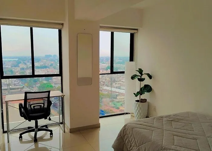 Depa-resort Centrico En Residencial 15vo Piso Cerca De Aicm Gnp Ahr Fs Mexico City