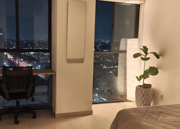 Depa-resort Centrico En Residencial 15vo Piso Cerca De Aicm Gnp Ahr Fs Apartment Mexico City